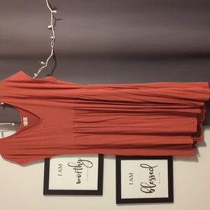 Coral dress
